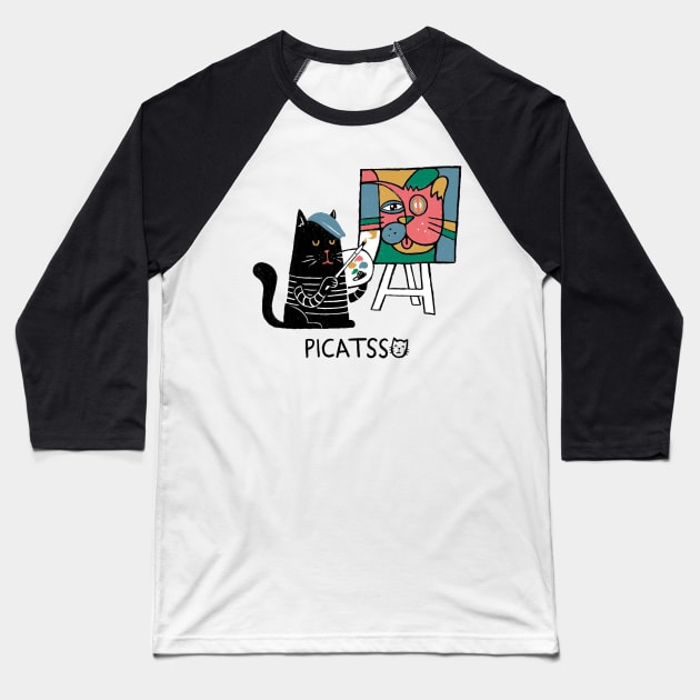 Picatsso Baseball T-Shirt by quilimo